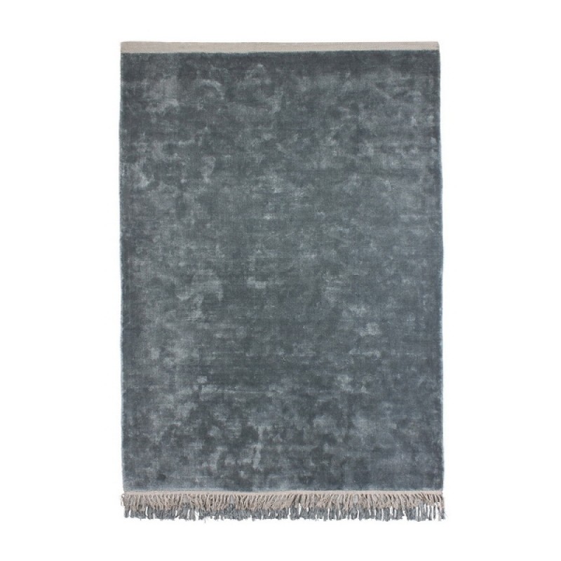 RUG VELVET TOUCH BLUE-GREY VISCOSE